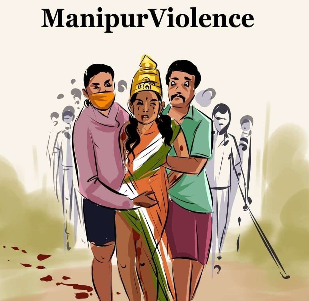 PoonamM30's tweet photo. It's dishearten to see that Manipur incident become political agenda now to get votes for upcoming elections.  We should come together to ensure women safety instead of blaming political parties. 

#मणिपुर #ManipurViolence #manipurwomen https://t.co/O1JyHtBbAF