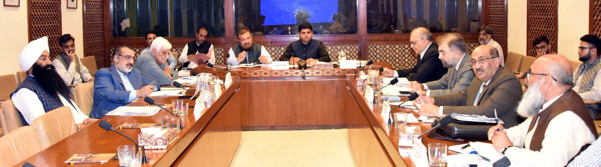 Meeting of Senate Standing Committee on Water Resources was held under the Chair of Syed Muhammad Sabir Shah on 18-07-2023. Islamabad. The meeting was attended by Secretary Water Resources and relevant officials of Ministry and WAPDA.