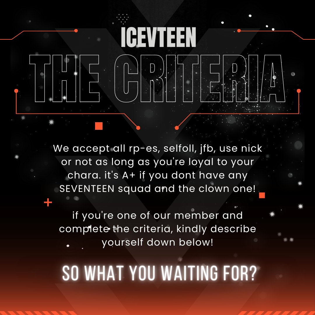 📢📢 HELP RT &amp; SPREAD THE NEWS

Say the name! Seventeen. Hello, we are <a href="/icvteen/">ICVT</a>. We are looking for our missing piece to complete our squad. Please leave a comment with short introduce to join with us! See you 👋🏻