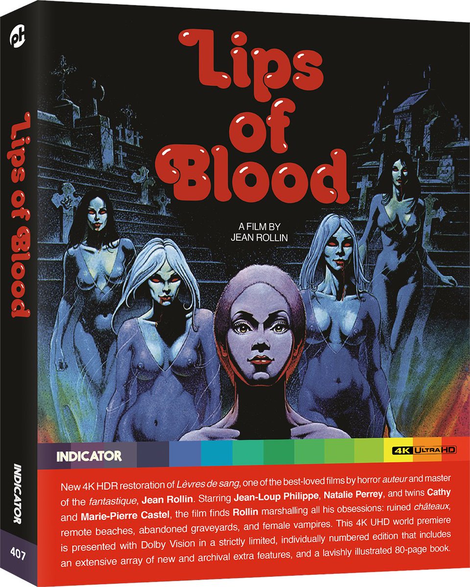 disc_connected's tweet photo. ***ANNOUNCEMENT***
Coming on October 23rd/24th in the UK/US on #4K from @indicatorseries: #LipsOfBlood (1975)!
When a photograph of a decrepit seaside château evokes a childhood vision of an encounter with a mysterious girl, Frederick is compelled to investigate. Soon, https://t.co/MdUQ6Tn00n
