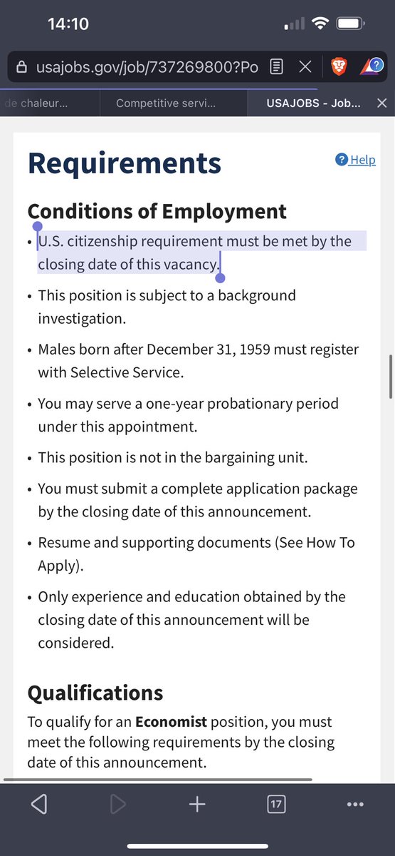 Should we ask European economists who supported Scott Morton’s nomination to apply in the US to a job as an economist (not even « Chief economist ») at the Federal Trade Commission?

Oh wait! 🫢

usajobs.gov/job/737269800?…