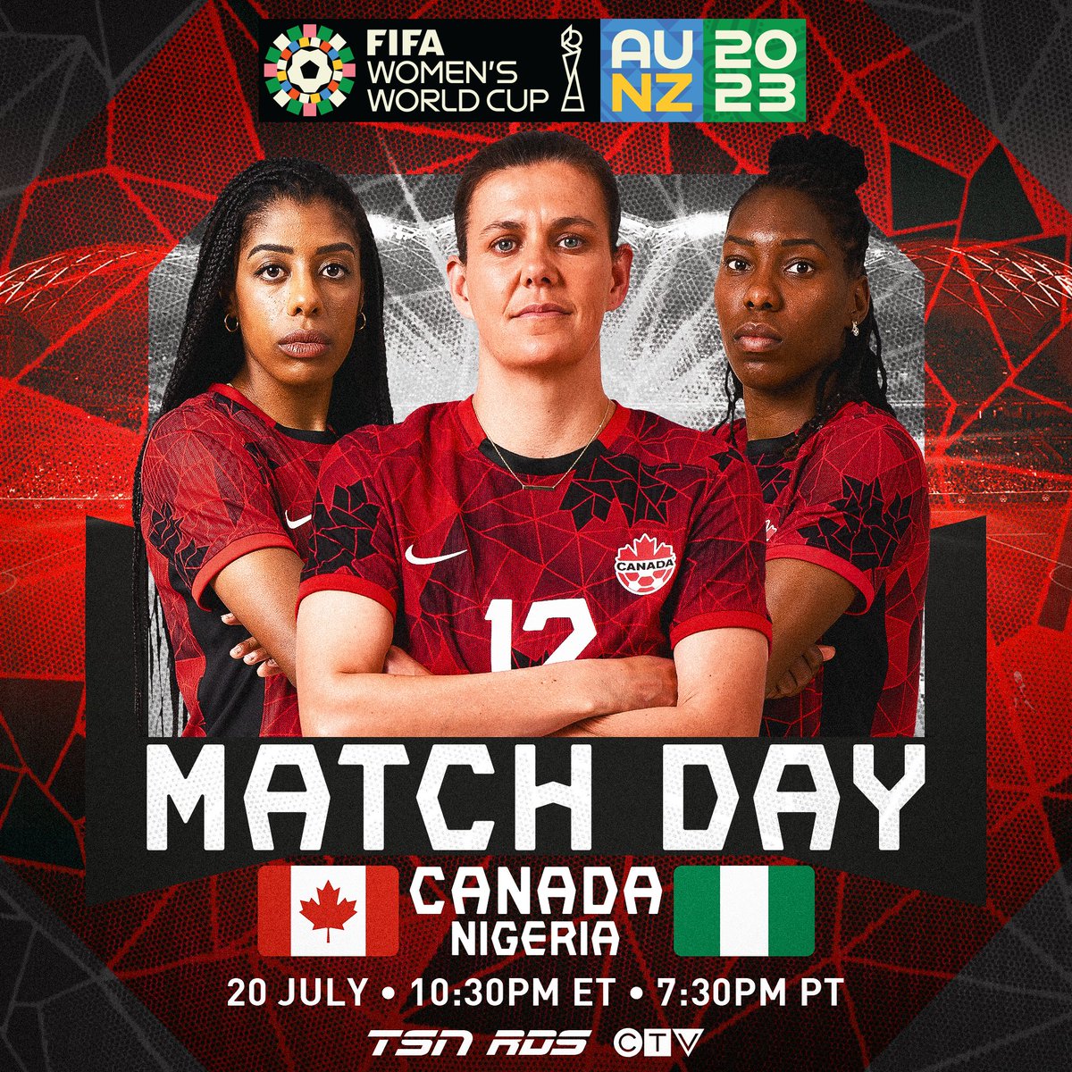 CANWNT's tweet image. Wake Up Canada! 🇨🇦

It's @CANWNT #FIFAWWC Matchday!

#WeCAN