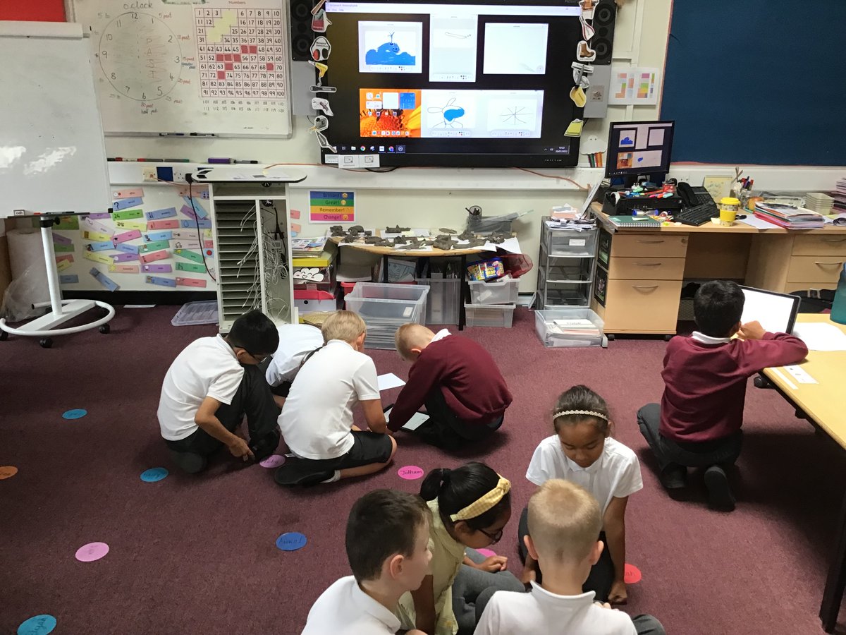 1bennion's tweet photo. Experimenting with screen sharing to show off our digital art! https://t.co/hGRj8ivpCw