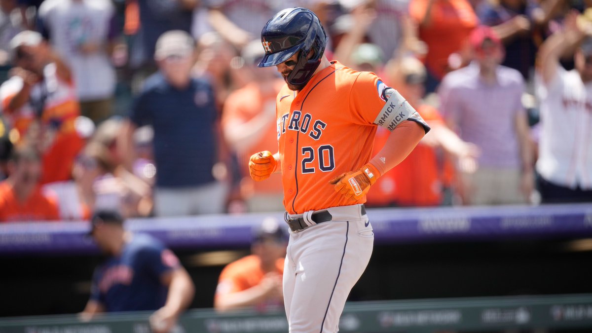 .@astros' Chas McCormick, a @millersvilleu grad, adds to outstanding season with homer vs. @Rockies [video]
@VilleMarauders @coachshehan
https://t.co/uehgPgNsHF https://t.co/hbikOL7bdt