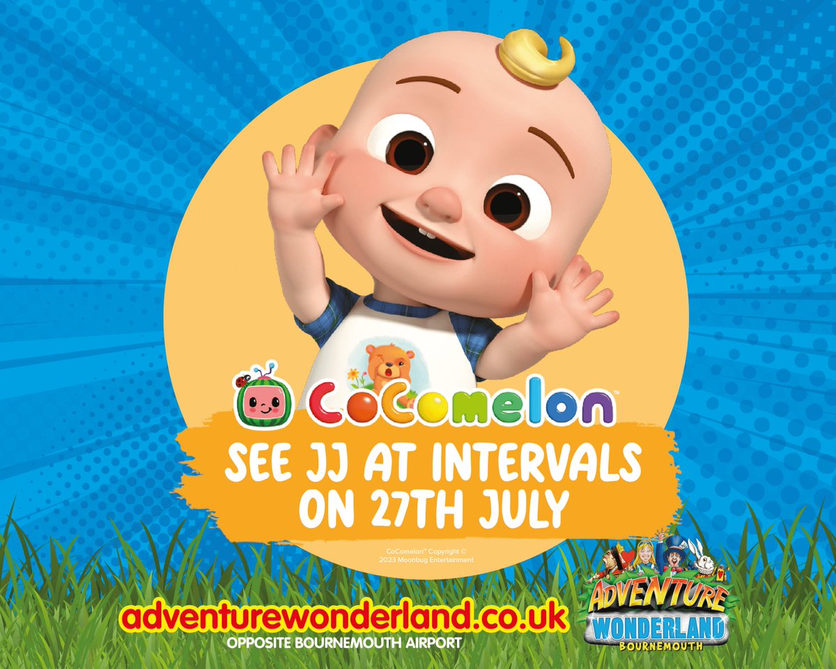 Join <a href="/wonderlandparks/">Adventure Wonderland</a> on 27th July to see JJ from Cocomelon at intervals throughout the day.

adventurewonderland.co.uk/events/view/jj…