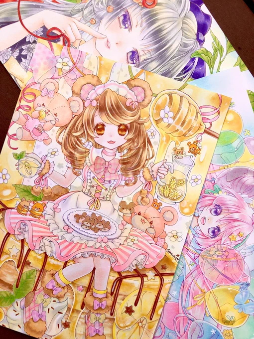 #オレンジ使った絵を見せて ちょこちょこっとオレンジは使う〜