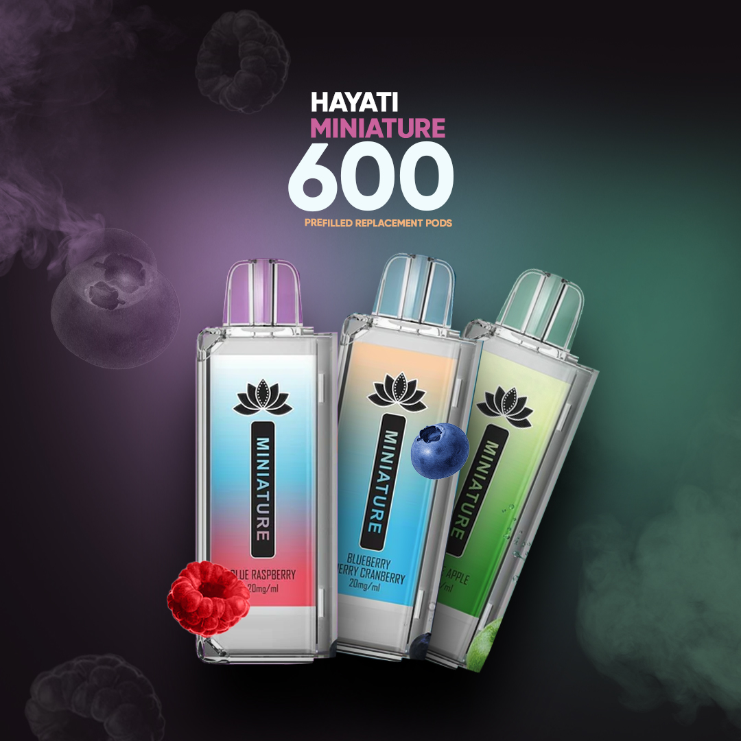 Vape UK Supplier offers Hayati Miniature 600 Prefilled Replacement Pods, offering supreme flavors for a satisfying vape journey, featuring a mesh coil, 650mAh battery, and up to 600 puffs.Shop Now : shorturl.at/by016
#vaping #600puffs #Hayatiminiature600 #vape