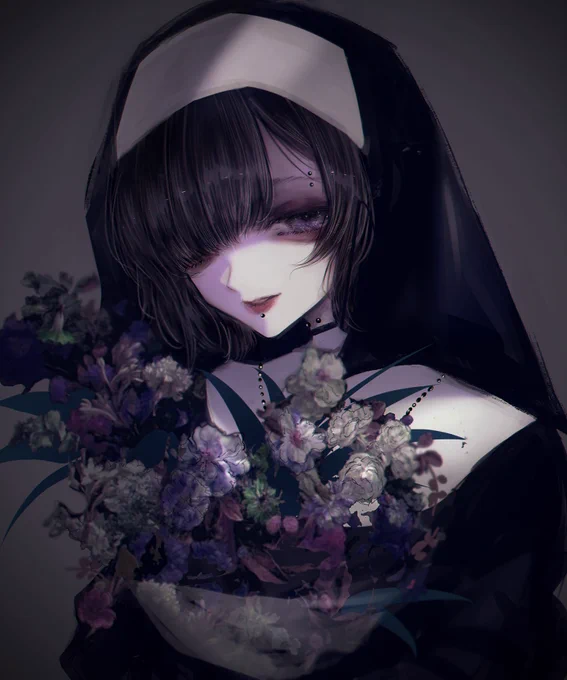 昔描いた暗めのイラスト