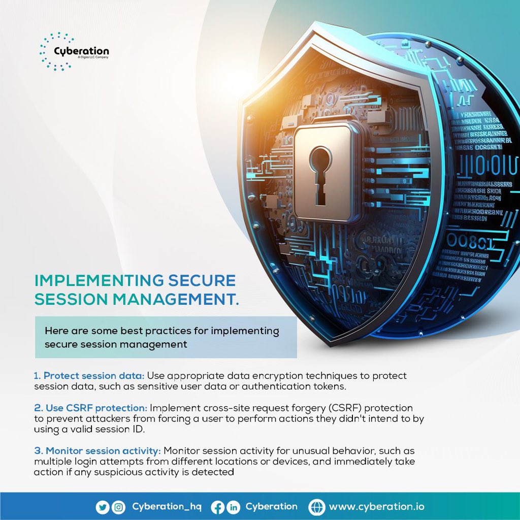 Cyberation_hq's tweet photo. We hope you found these practices useful, don't forget to check out our SOC courses. Have a great day!
#cybersecurity #threatintelligence #Cyptography #cybersafety #techenthusiast #onlinesecurity #digitaltransformation #onlineattacks #cybersafety https://t.co/74ThoUQv91