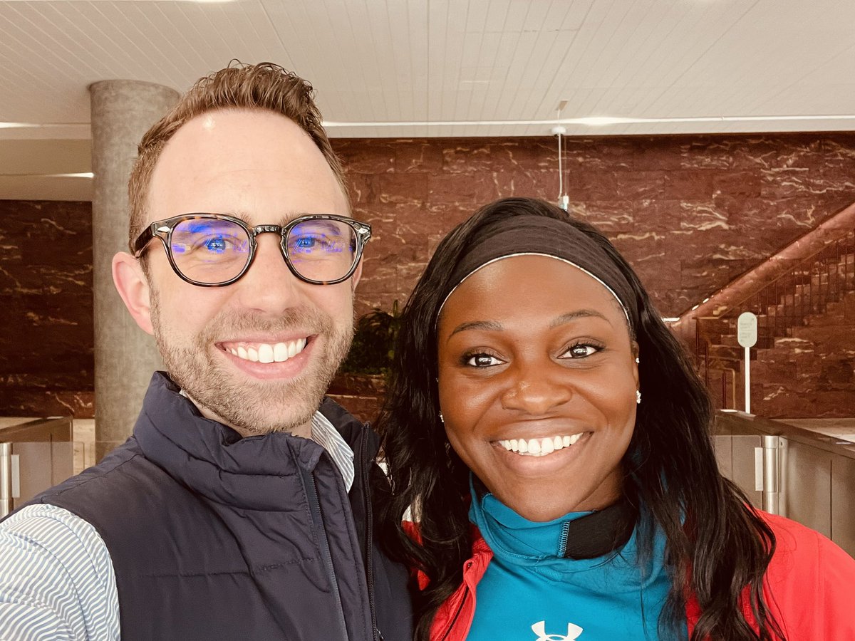 gray_m_p's tweet photo. Talk about a #TBT when a day in the office includes a coffee with Olivia! @PHAssociation #pah https://t.co/Ph4BhrWdKu