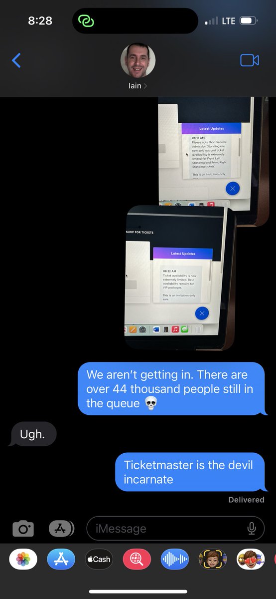 shumphrey427's tweet photo. @TicketmasterIre you’re just as bad as the US branch. Why do you give out MORE codes than tickets!? https://t.co/DHPsrw6hvK