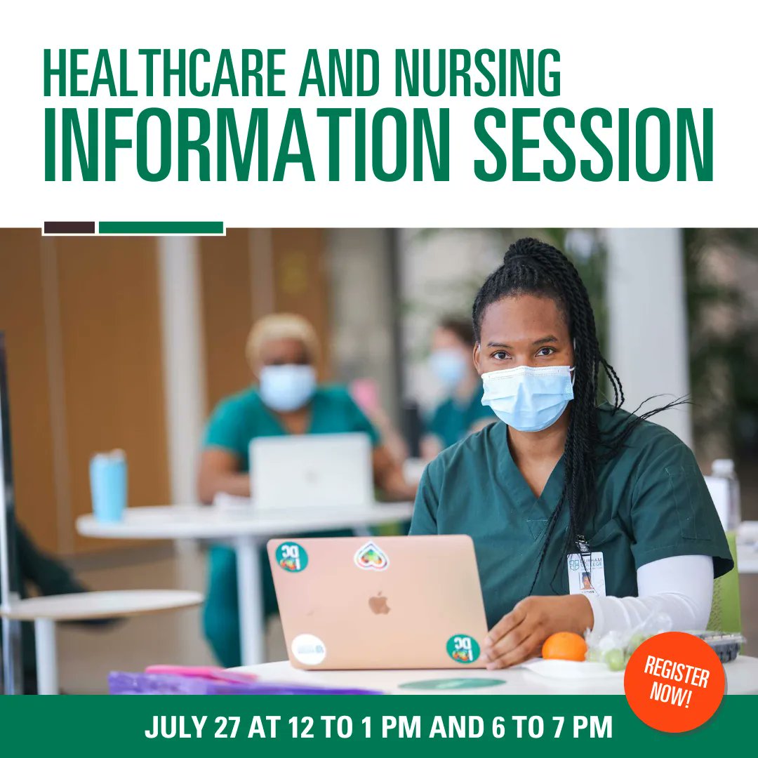 DCProDev's tweet photo. Are you prepared to make an impact and elevate your healthcare and nursing career? As the demand for nurses continues to rise, DC Professional and Part-time Learning is dedicated to assisting you in pushing you to new heights.

#DCProDev #InformationSession #nursing #healthcare https://t.co/sK9Q4vkbjo