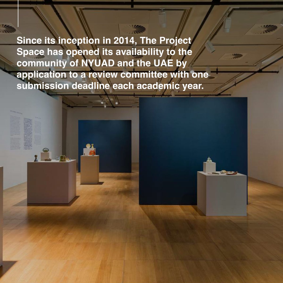 NYUADArtGallery's tweet photo. #TheProjectSpace is a non-commercial auxiliary exhibition space dedicated to Abu Dhabi community projects, supported by the museum-trained staff of The #NYUADArtGallery. The Project Space is vital to The NYUAD Art Gallery's identity as an experimental & non-profit art gallery. https://t.co/eqXlYWVeSJ
