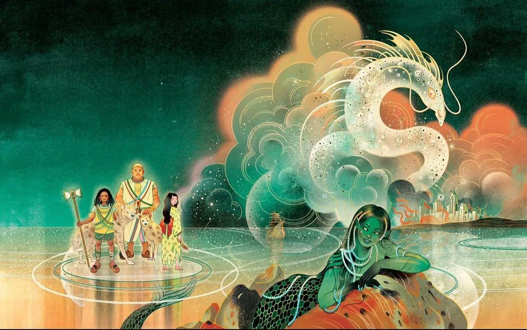 @VictoNgai illustrated the wrap cover of YA fantasy novel "The Siren, the Song and the Spy" by @emteehall. Sequel to "The Mermaid, the Witch and the Sea", no one escapes the sea’s reckoning in this story about freedom, identity, diversity, and decolonization - this September!