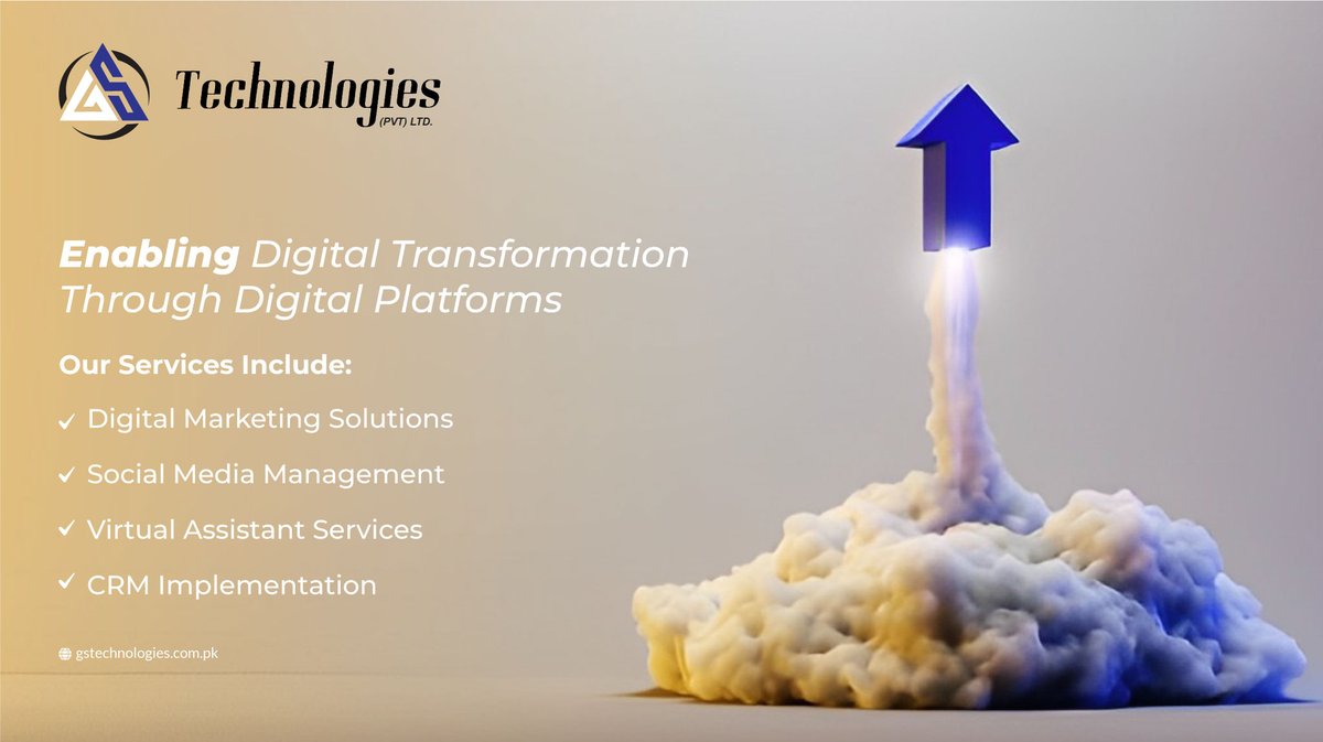 GSTechPAK's tweet photo. Your Digital Transformation Starts Here!
Discover the power of GS Technologies to unlock your business's full potential and introduce yourself to new heights of success!

For more information visit our website:
https://t.co/fcVzem7FMK

#DigitalTransformation #GSTechnologies https://t.co/685Vd6y3lF