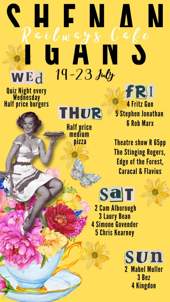 Friday 4pm at <a href="/RailwaysCafe05/">Railways Cafe</a>