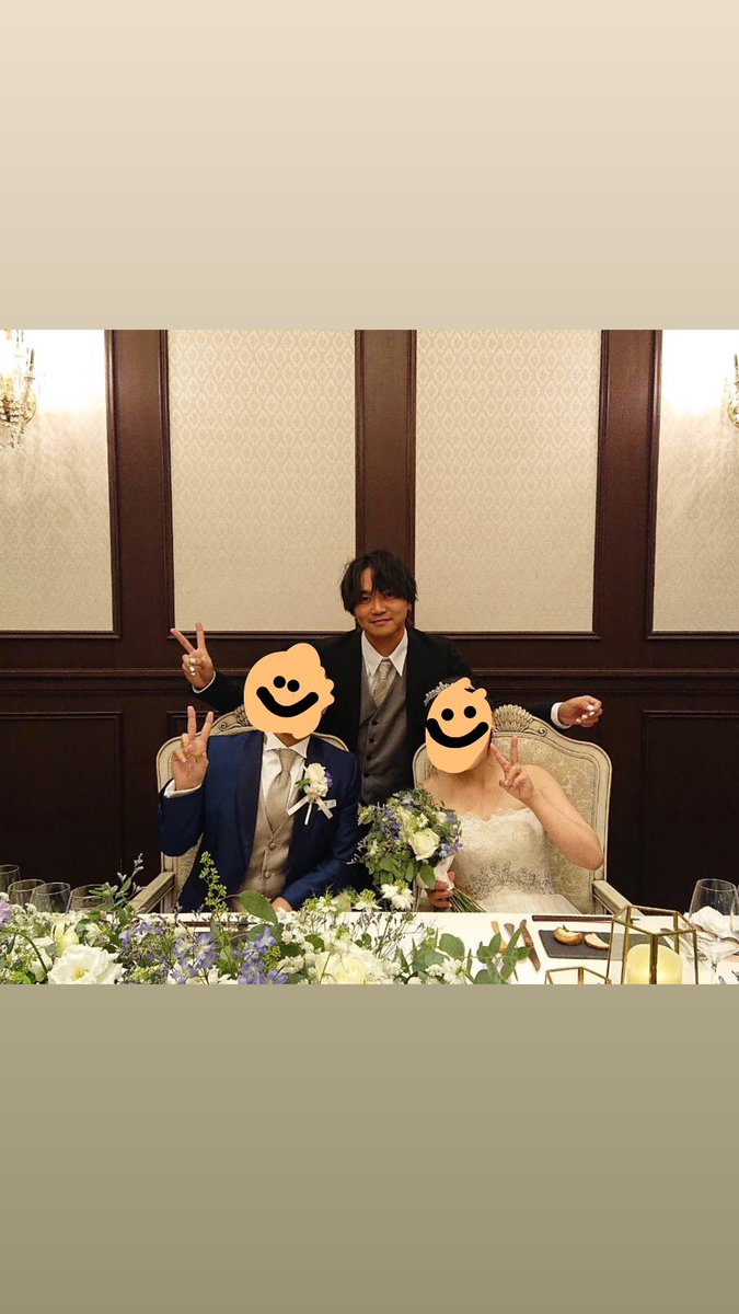 hogushiniku's tweet photo. 兄(ぱりん)が結婚式挙げたみたいです https://t.co/fxiLqwSDPs