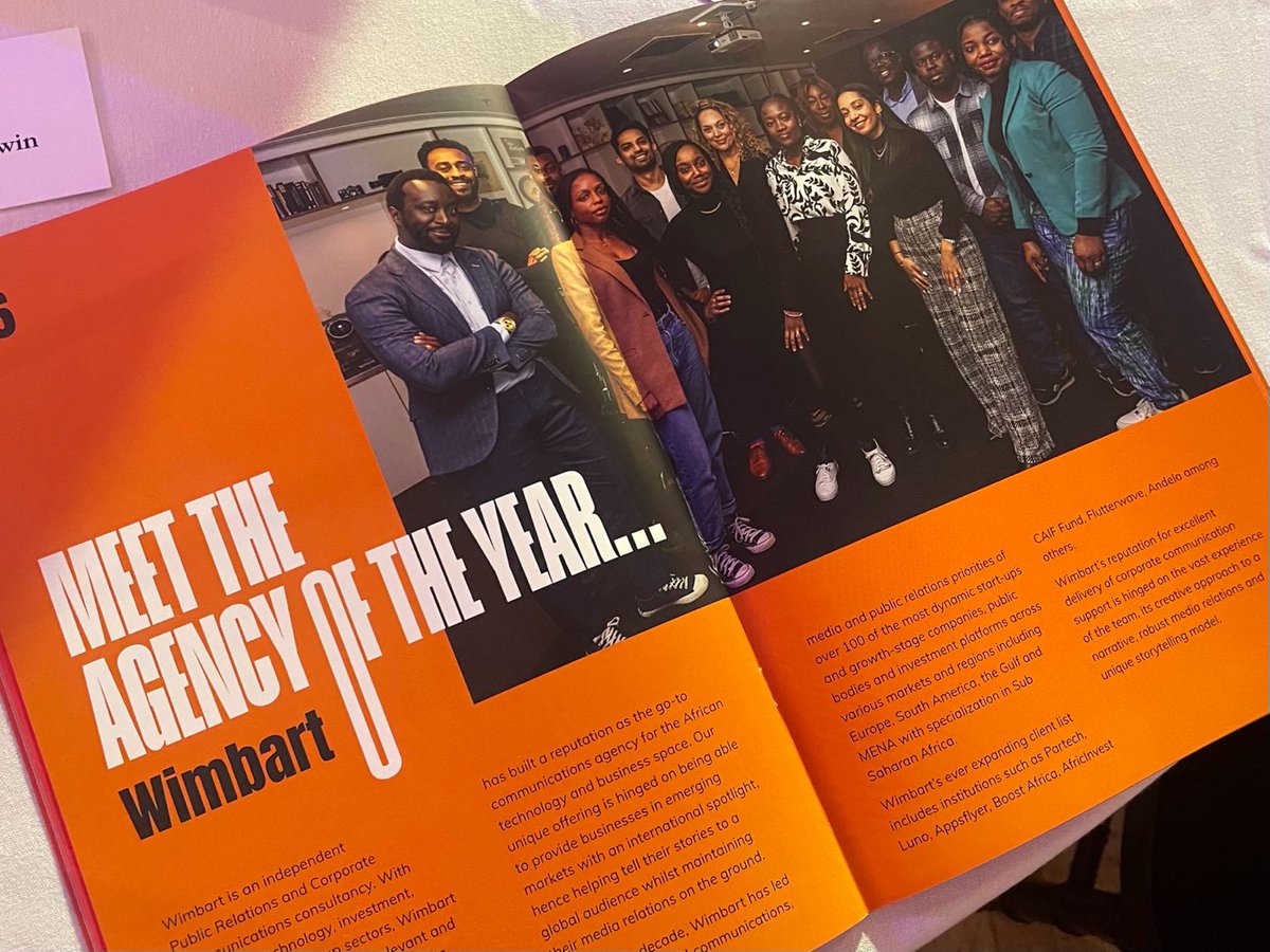 WimbartHope's tweet photo. Agency of the year award at last night's #BMEPRPros awards was massive for us at @Wimbart
Thanks to all our brilliant clients, supporters, advocates, for our allies, for all the people who have made introductions or have been kind 💛✌️🏽 https://t.co/pXtz2ey1RL