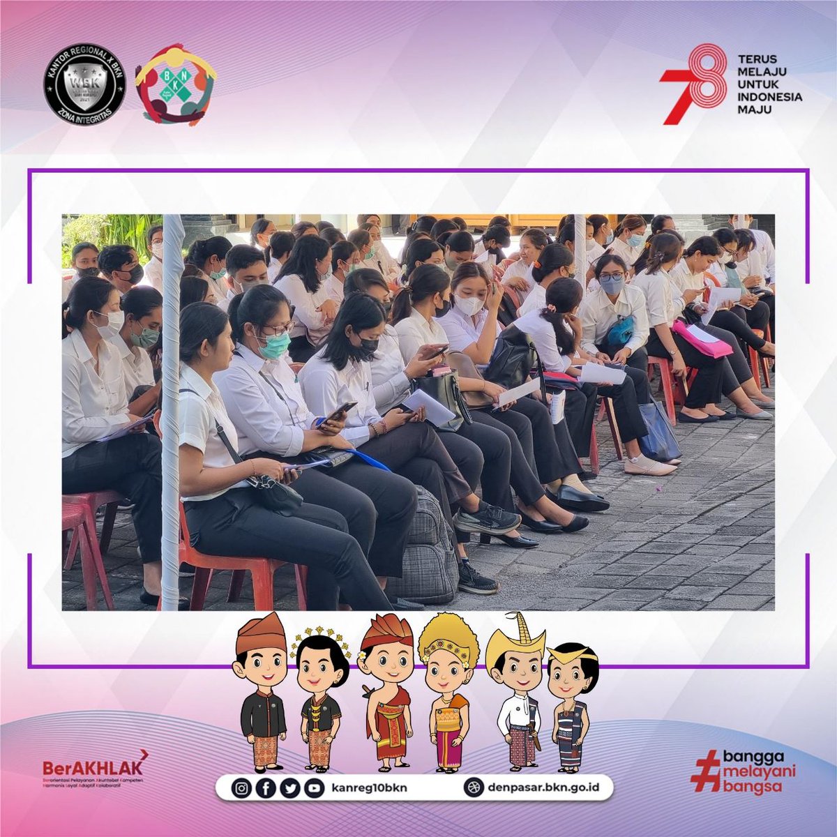 kanreg10bkn's tweet photo. Kantor Regional X BKN memfasilitasi seleksi pengadaan tenaga non ASN tahun 2023 bagi RSUD Sanjiwani melalui sistem CAT BKN. Seleksi diikuti oleh 320 peserta yang terbagi menjadi 4 sesi, dari tanggal 20 s.d. 21 Juli 2023.
Semoga sukses!
#TenagaNonASN #RSUDSanjiwani #CATBKN https://t.co/LKG8O4Rpil