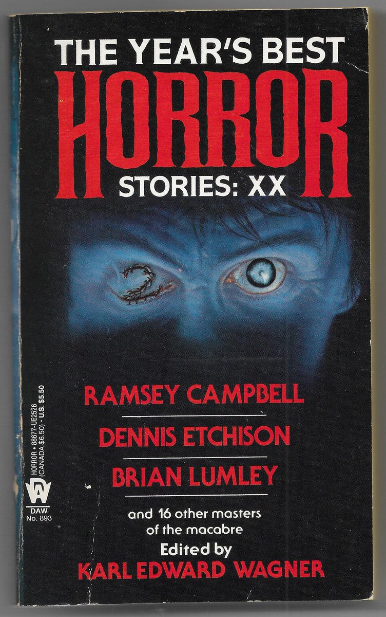 cmacfin's tweet photo. Excited to share the latest addition to my #eBay shop: The 20th installment in the #DAW series of #Horror #ShortStories. This 1992#PBO featurees cover art by #JimWarren #HorrorAnthologies #PaperbackOriginal #DAWBooksInc #VintagePaperback #Paperback https://t.co/BSsTId1FgZ https://t.co/NFYSNztrc9