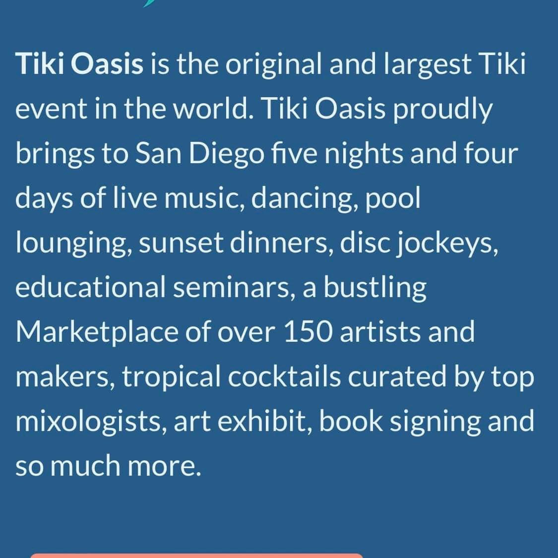 DIG IT!!! 
I’ll be doing double-duty at Tiki Oasis!!! 🗿🎶 THRILLED to be back for this action-packed weekend! 

Thurs: The Infernal Order of The Black Flame on the mainstage! 
Fri: The Jimmy Psycho Experiment will be performing at the Deadhead Rum tasting event! 
Cheers!