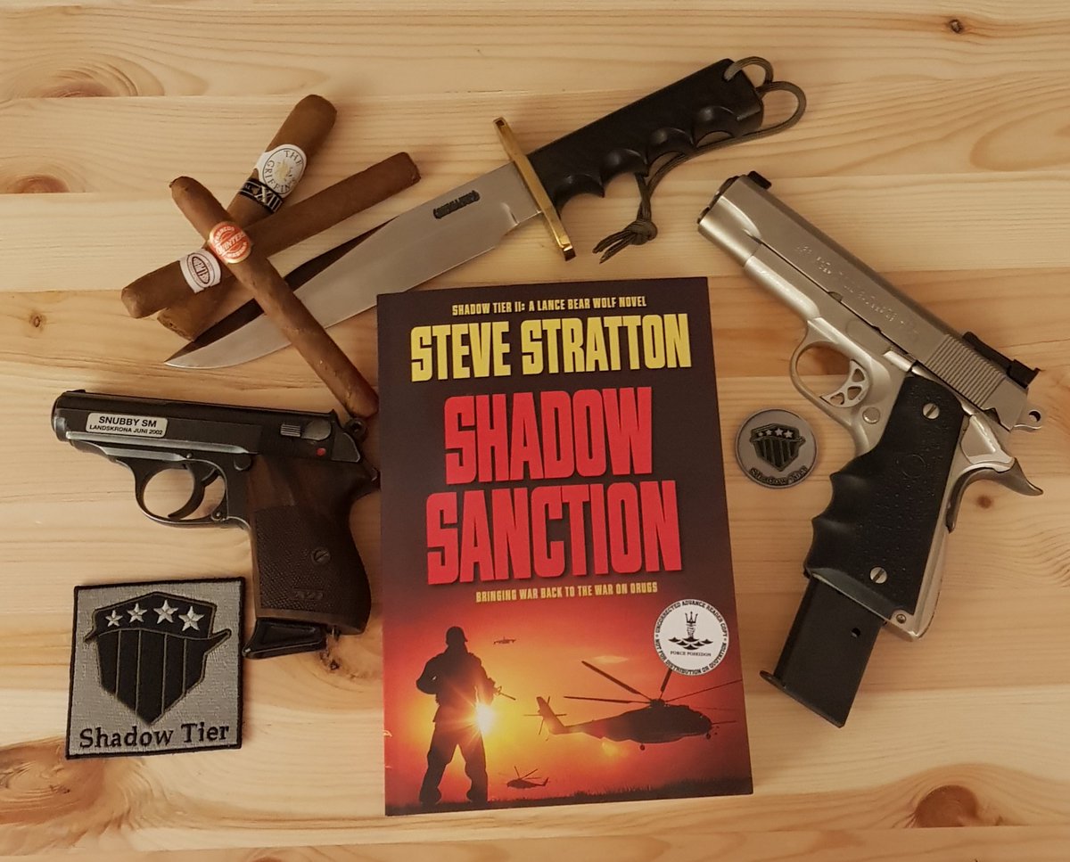 Abibliofob's tweet photo. Book mail is the best mail. As a proud member of Steve's Squadron I can now announce that Shadow Sanction by @strattonbooks has arrived in Sweden. Much appreciated Steve. #ShadowTier #ShadowSanction https://t.co/MmcBa7ndhq
