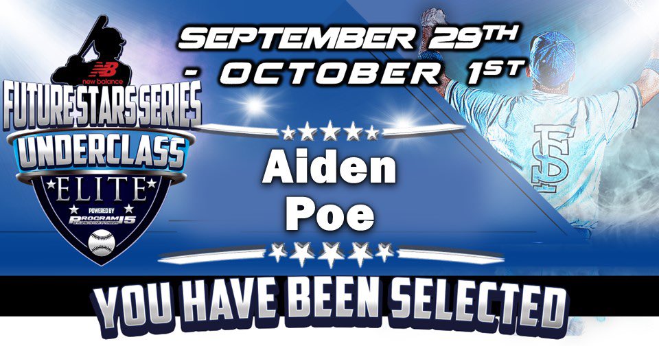 Aiden Poe (@aiden_poe_7) on Twitter photo Beyond grateful to be invited to the Underclass Elite with <a href="/ftrstarsseries/">New Balance 𝗙𝘂𝘁𝘂𝗿𝗲 𝗦𝘁𝗮𝗿𝘀 𝗦𝗲𝗿𝗶𝗲𝘀</a>. Can’t wait to showcase my abilities at Fenway Park this fall. <a href="/_JeremyBooth/">Jeremy Booth</a> <a href="/chriscapozzi5/">Chris Capozzi</a> <a href="/fss_southeast/">Future Stars Series Southeast</a> <a href="/AlecEtheredgeSC/">Alec Etheredge SCR</a> @VMHS_Baseball Beyond grateful to be invited to the Underclass Elite with <a href="/ftrstarsseries/">New Balance 𝗙𝘂𝘁𝘂𝗿𝗲 𝗦𝘁𝗮𝗿𝘀 𝗦𝗲𝗿𝗶𝗲𝘀</a>. Can’t wait to showcase my abilities at Fenway Park this fall. <a href="/_JeremyBooth/">Jeremy Booth</a> <a href="/chriscapozzi5/">Chris Capozzi</a> <a href="/fss_southeast/">Future Stars Series Southeast</a> <a href="/AlecEtheredgeSC/">Alec Etheredge SCR</a> @VMHS_Baseball