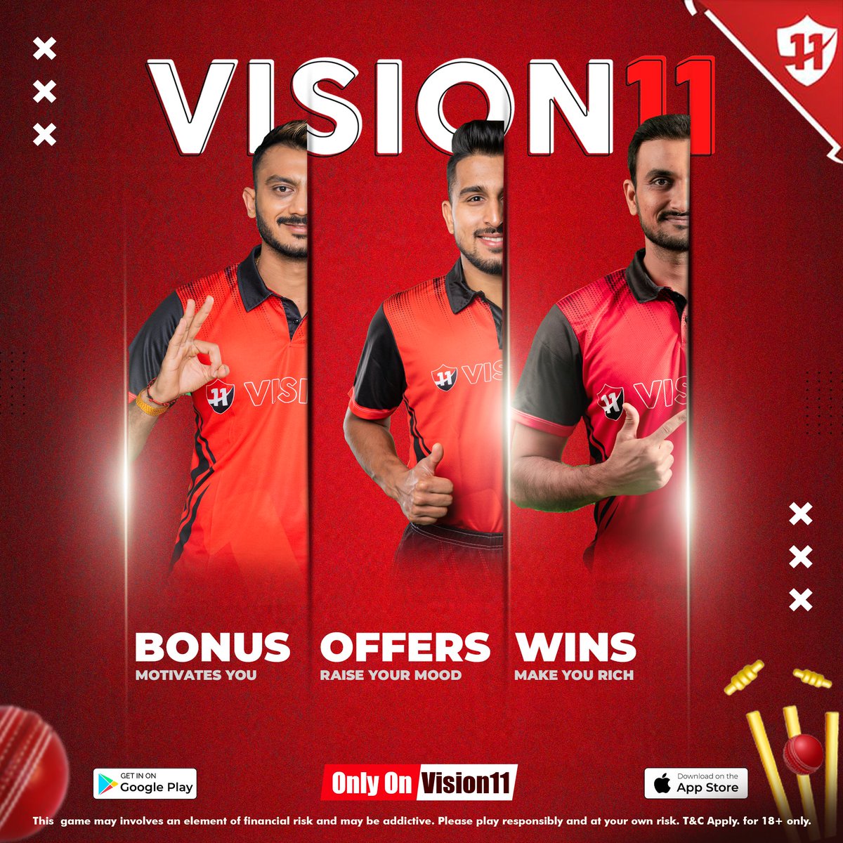 Vision11ofc's tweet photo. Champions, are you ready to be motivated and rewarded?πββοΈπ°π°
Because #Vision11 is a platform that offers you bonuses, wins, and unlimited offers!ππ
Download the finest fantasy app @Vision11ofc π²
.
.
.
.
#Vision11official #JeetKaVision #SapnoKaVision #IskiJhalakSabseAlag https://t.co/nlqlRpOYJQ