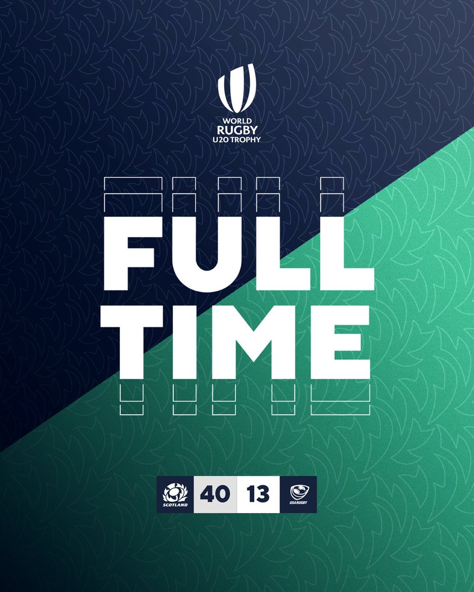 Two wins from two in the World Rugby U20 Trophy 👏

#AsOne