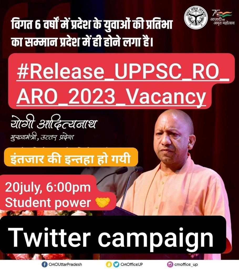 Maneesh62010892's tweet photo. #Release_UPPSC_RO_ARO_2023_Vacancy

@UPGovt @myogiadityanath @ChiefSecyUP
@DainikBhaskar @JagranNews @AmarUjalaNews @myogioffice

��र्हता विवाद हटाओ , 
आरओ / एआरओ भर्ती निकालो । https://t.co/hGT1Qvfhpq