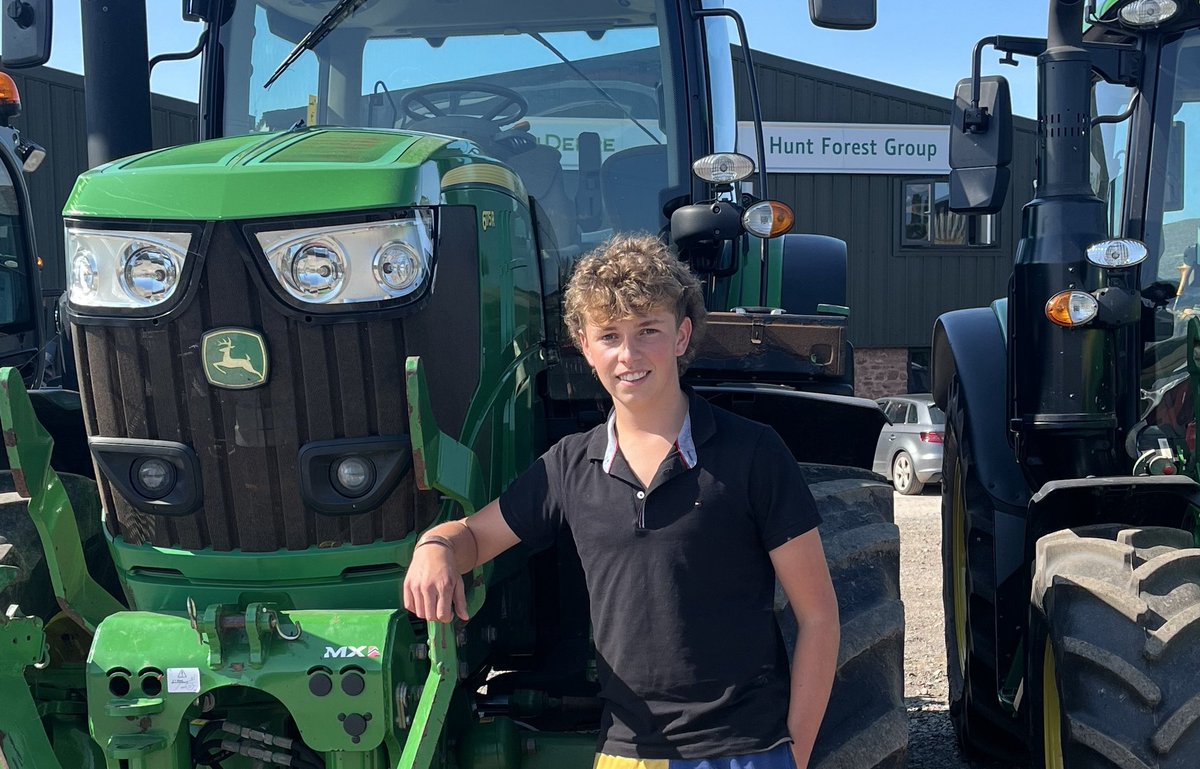 Exciting times ahead for Toby who will be taking up a hotly contested 3 year @johndeere apprenticeship with @HuntForestGroup - training at a state-of-the-art facility & simultaneously working at the Dealership in Nether Stowey #excllence #loveoflearning #outstandingrelationships