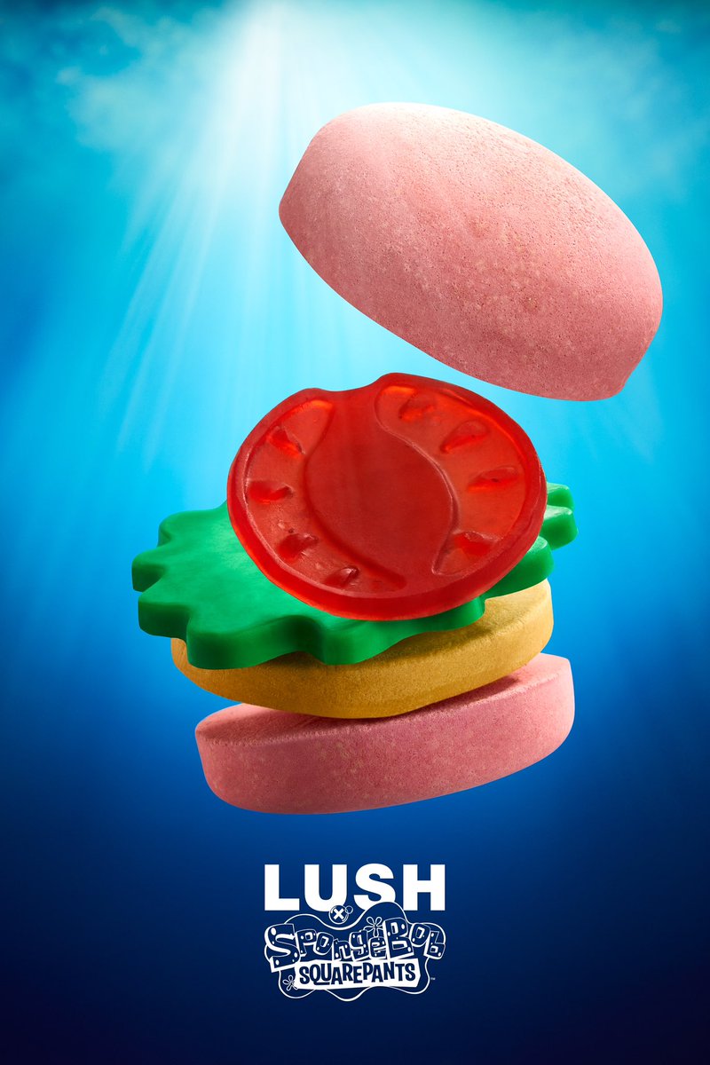 이 특별한 '게살버거 배쓰 기프트'는 두 개의 번 배쓰 밤, 양상추와 토마토 비누, 그리고 비건 패티 버블 바로 만들어졌어요 #SPONGEBOBXLUSH 

lush.co.kr/m/products/vie…