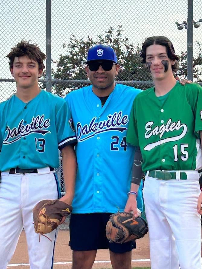 Liam got to catch the first pitch of the provincials from former bluejay <a href="/Ricky_Ro24/">Ricky Romero</a>