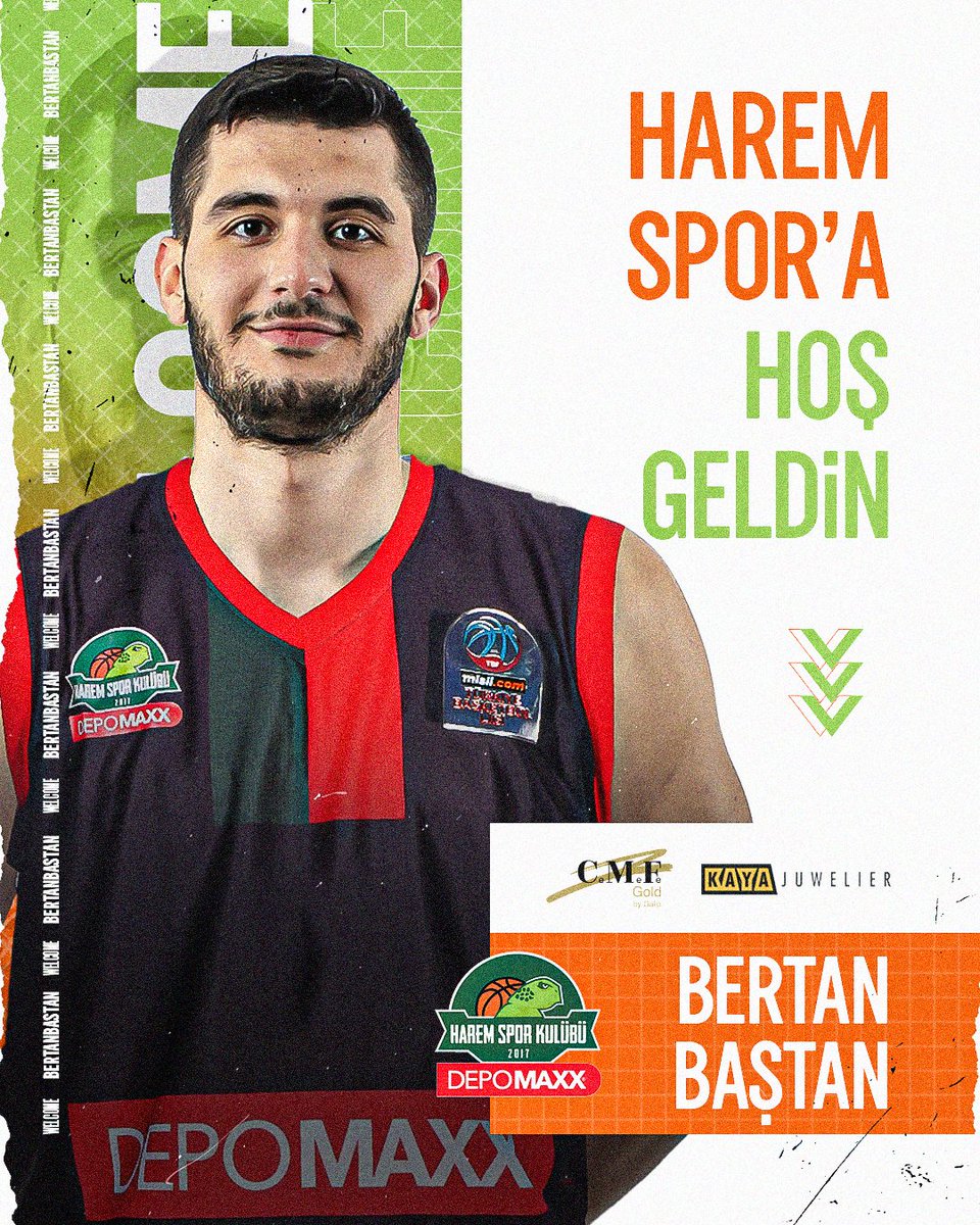 Bertan Baştan Harem Spor’umuzda 🧡💚✍🏻

Misli.com Türkiye Basketbol Ligi 2023-2024 sezonu transfer çalışmaları kapsamında geçtiğimiz sezon Yukatel Merkezefendi Denizli Basket forması ile T.S. Basketbol Süper Ligin’de mücadele etmiş Bertan Baştan’ı kadrosuna kattı.