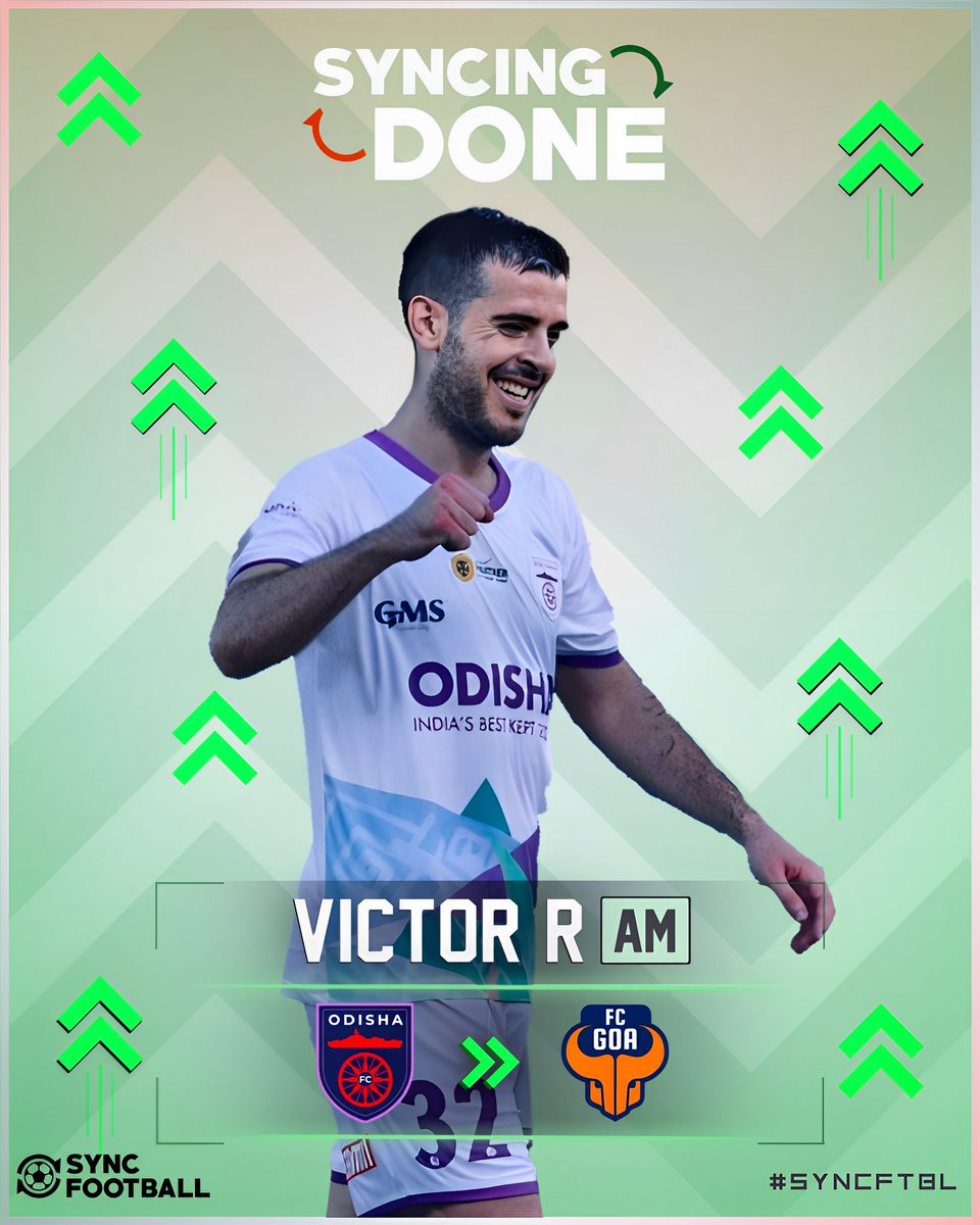 ✅ Sync𝗗𝗢𝗡𝗘 ~ FC Goa completes the signing of Spanish attacking-midfielder Víctor Rodríguez from Odisha FC.🟠

#forcagoa #fcg #heroisl #syncftbl