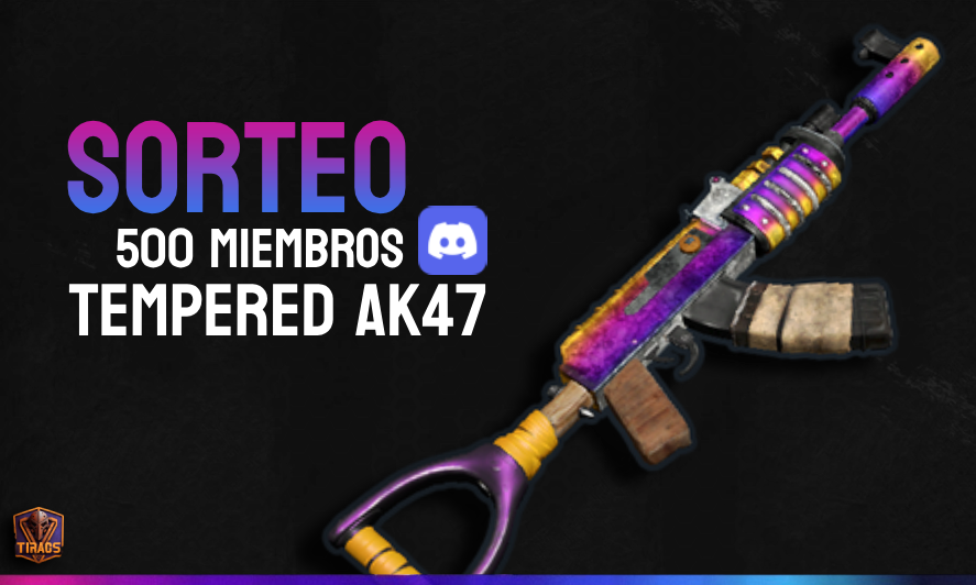 TiraosRUST's tweet photo. 🎁 SORTEO por los 500 miembros en discord!
🔥 Tempered AK47 #Rust 
🔄 RT &amp; FOLLOW ✅
📝 MENCIONA A UN AMIGO
➡️ Participa https://t.co/WUqAx9ivmm https://t.co/IBYUhOMFi4