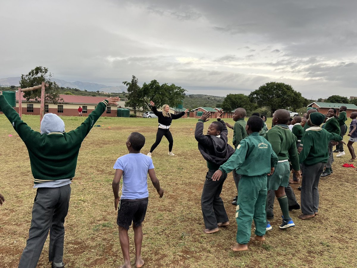 WHAT. A. DAY. 👏 

Our <a href="/NCLCollege/">Newcastle College</a> students have delivered their sport and leadership sessions to 172 students at Ngqamzana primary school today! 

🔟 UK Student coaches 
1️⃣7️⃣2️⃣ South African participants 
6️⃣ hours of sport delivery 
2️⃣ Schools/colleges 
1️⃣ lifelong partnership