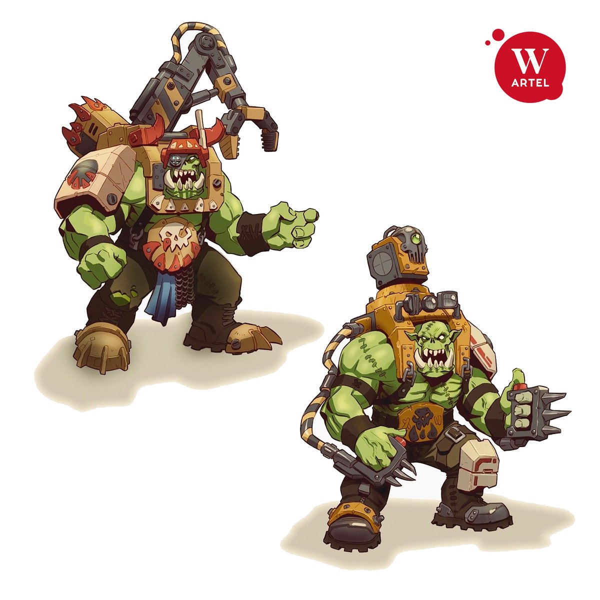 Just the right time to admire bright and juicy colours of summer and orks!
#miniatures #artelwminiatures #artelw #28mmminiatures #wargaming #ironhorde #concept_art #ork #dabrrrrskwad