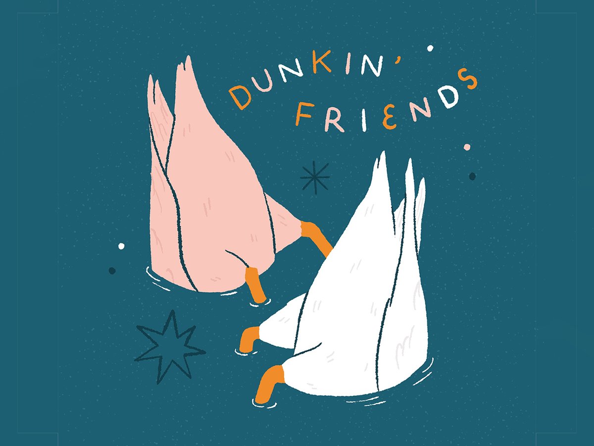 Happy Thursday, have some bird butts ✨🦆🦆

#freelanceillustrator #birdart #illustration