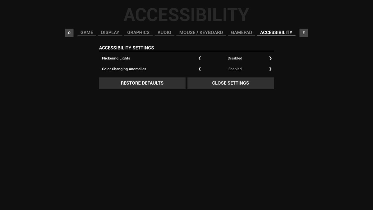 TMD_Interactive's tweet photo. Exciting updates for the full version of #ProjectObscurion! 

🕸️ Players can now disable Spiders and Intruders globally across all maps. Plus, there's an option to hide blood in the game.

🎭 Content Creators can now stay anonymous by hiding their Steam name and profile picture in the menus. 

❤️ Additionally, I've added an Accessibility tab where players can turn off flickering lights and color-changing anomalies. 

More cool features await in the full version. Add #ProjectObscurion to your wishlist to stay up-to-date! 🧡 

🔗Wishlist now: https://t.co/Y4XxofQ27j