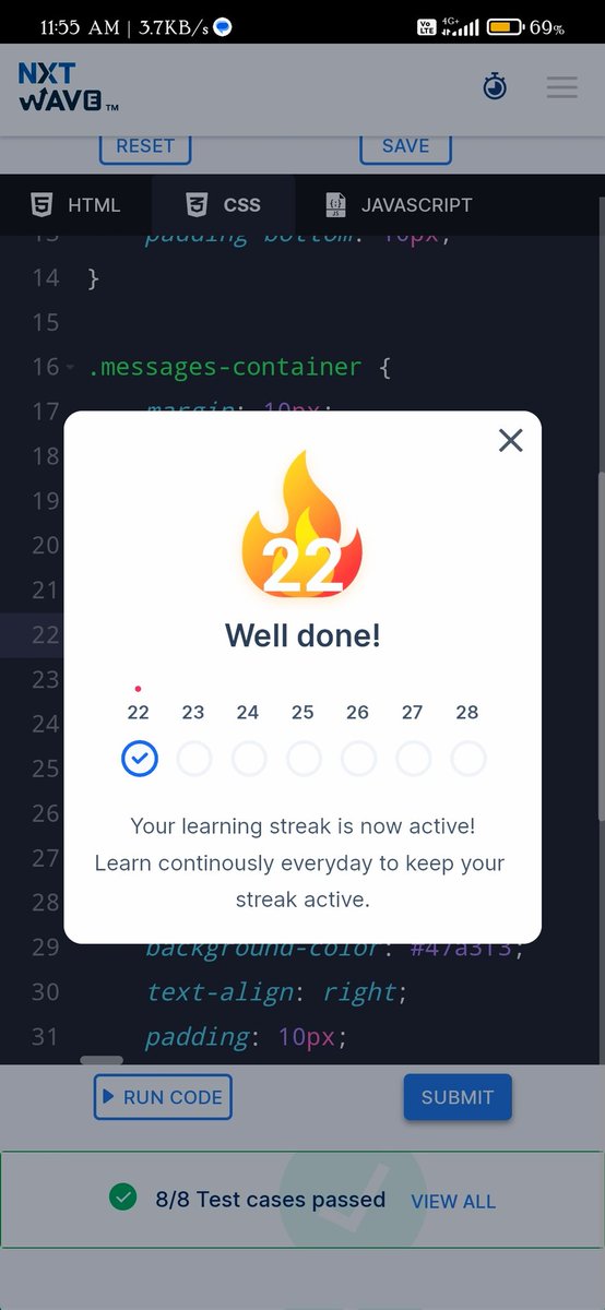 jangala_harsha3's tweet image. Hi all 👋👋👋 . Today I&apos;m here to share about my #Practice-2 . It&apos;s about to create a #ChatPage . 
. 
. 
. 
#22ndday #codingpractice #22ndstreak #Nxtwave #ccbp #ccbpian #ccbpians #ccbptech 
. 
. 
. 
@rahulattuluri @nxtwave_tech @sashankreddy07