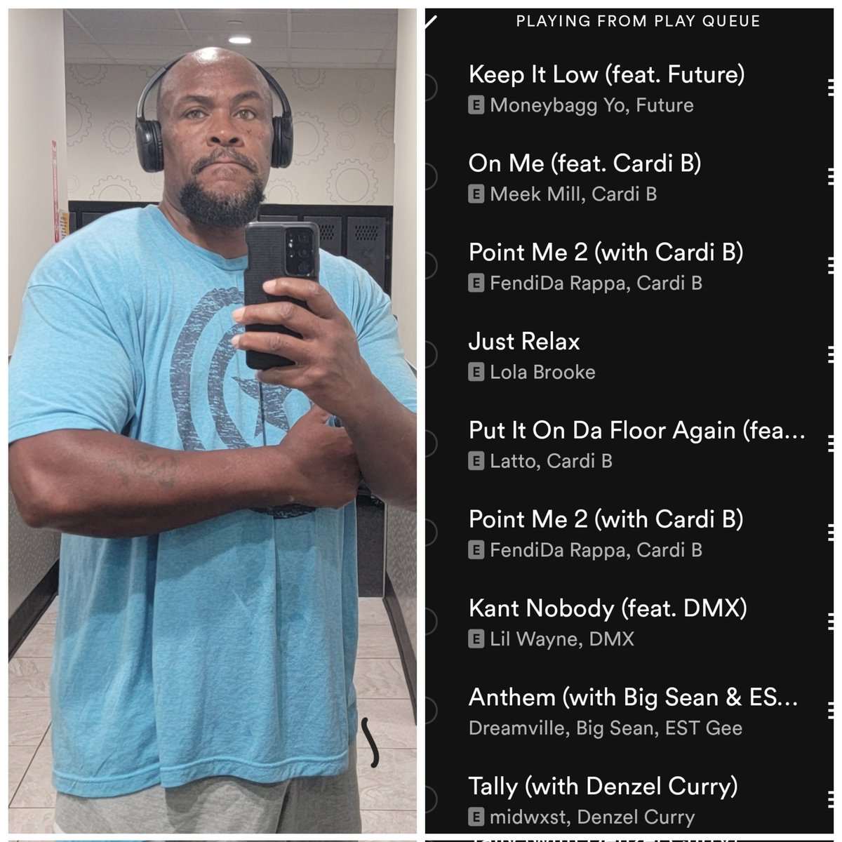 Thabigdogs's tweet photo. My updated Playlist had me on go!!
#Thickboylove #thickboyproblems
*I just came to workout das it!* https://t.co/gRKv1Yupyi