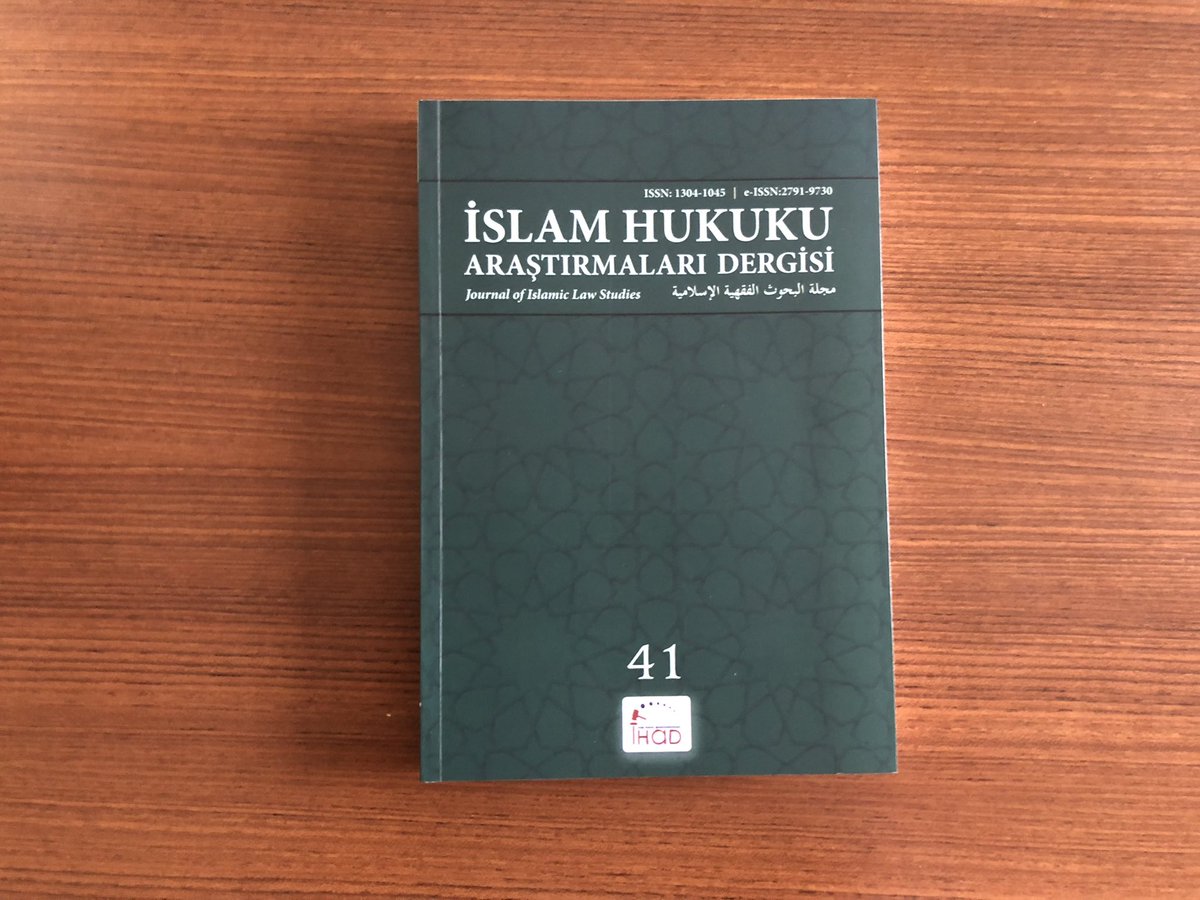 islamhukukuad's tweet photo. Dergimizin 41. Sayısı yayımlandı. Tüm yazarlarımıza, hakemlerimize, kurullarımıza ve emeği geçenlere şükranlarımızı sunarız. @islamhukukuad @ihad2003 @saffetkose 

https://t.co/ITMohvobNw https://t.co/mhjzF9RsHG