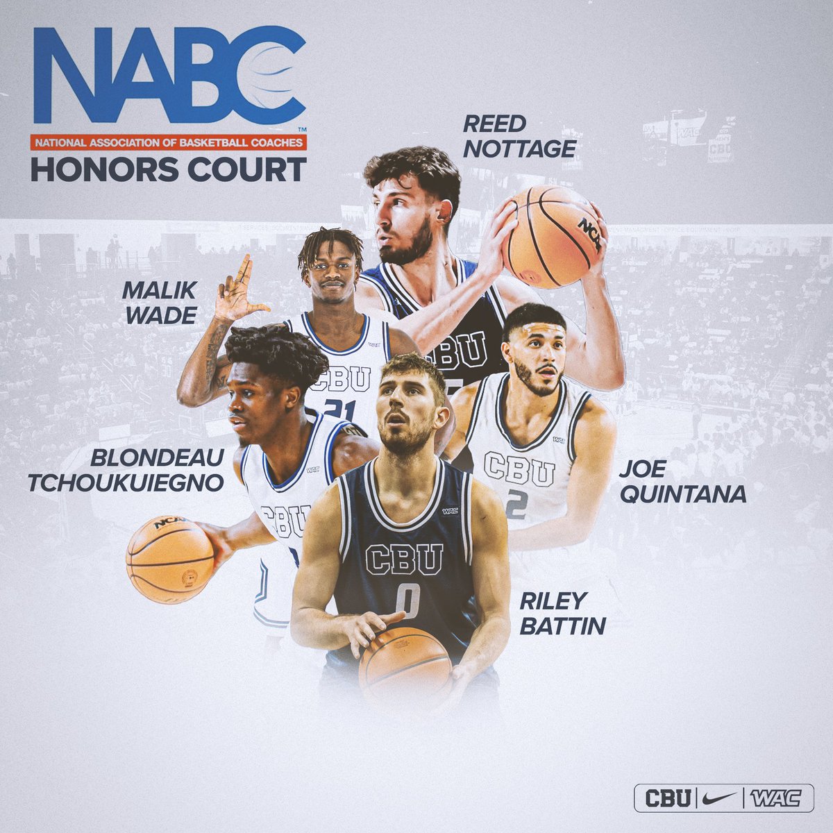 CBUmbb's tweet photo. Congrats to our guys for earning spots on the NABC Honors Court for their hard work in the classroom this past season! 👏✏️

Also, shoutout to our team for earning the Team Excellence Award for maintaining above a 3.0 cumulative GPA!

👉https://t.co/Zq4qnv3qQE

#LanceUp⚔️ https://t.co/IoKzCg8T2i