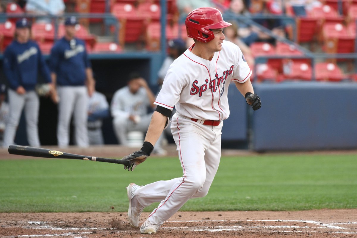 spokaneindians's tweet photo. 📈 @Zach_Kokoska leads the Northwest League with a .982 OPS and is the only player in the circuit with 15+ home runs and 15+ stolen bases. #GoSpo https://t.co/s4Aos1FTEn