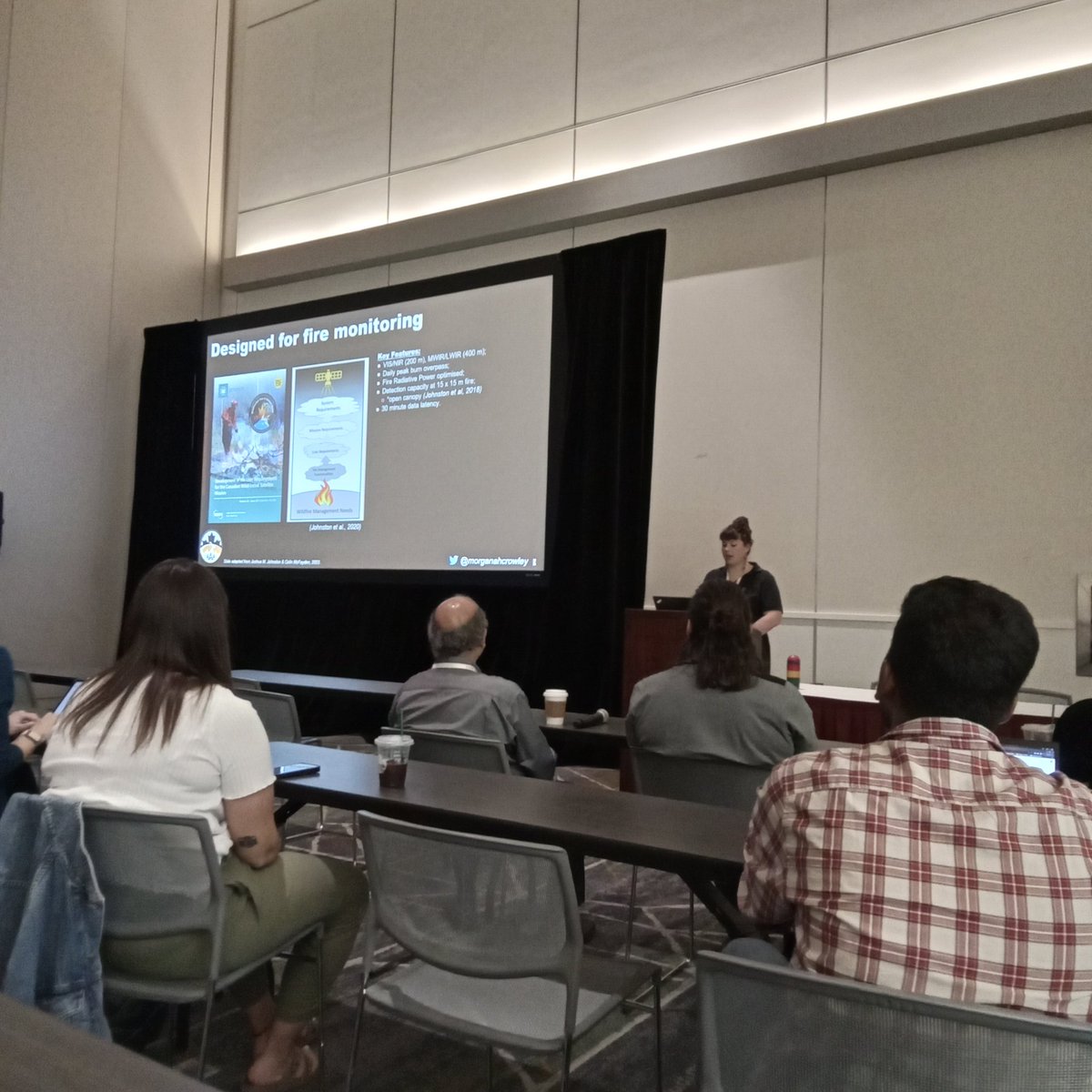 SistersofSAR's tweet image. 🚨Going on now! @LadiesofLandsat Dr.@morganahcrowley giving on overview on 🇨🇦 #WildfireSat! 🔥🛰  #WomenMakingADifference #EOChat #WomeninRemoteSensing