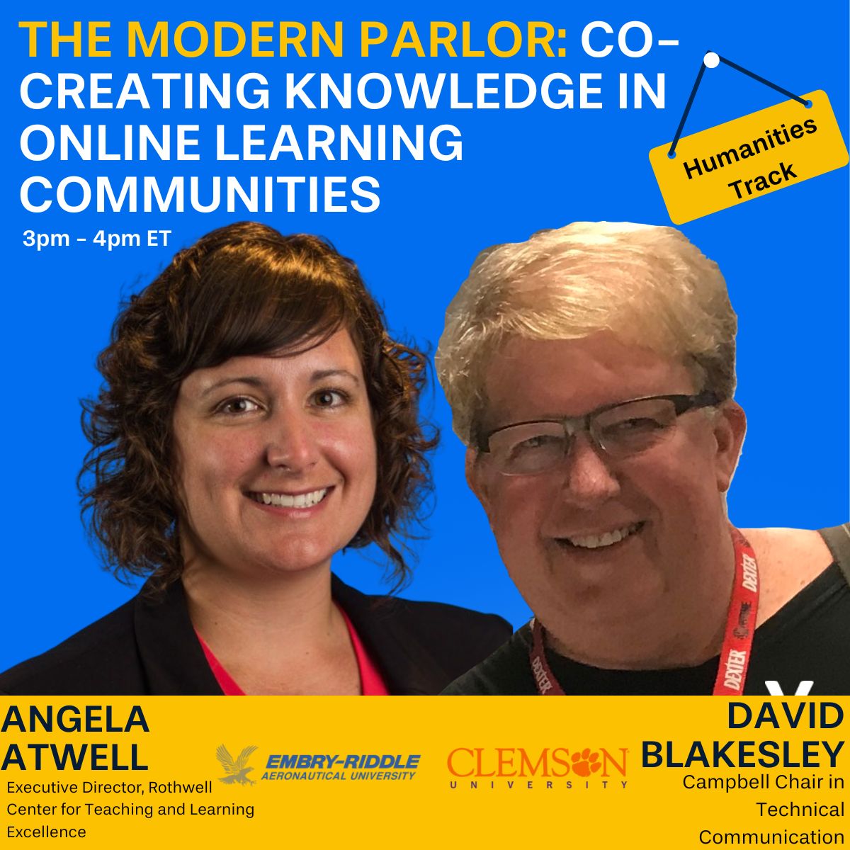 Yellowdig's tweet photo. What is missing from most courses, especially online? A space where learners feel free to converse and share their thoughts, opinions, and questions - as David Blakesley of @ClemsonUniv and Angie Atwell of @EmbryRiddle put it -

💡a Burkean Parlor! https://t.co/5F8xMTdvS0