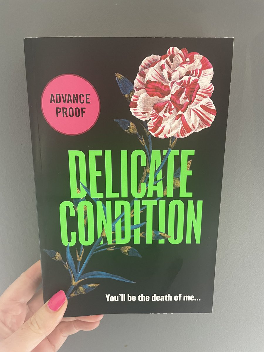 Thank you @RachelMayQuin @viperbooks for my copy of #DelicateCondition by @dvalentinebooks - out on 17th August, I’m really looking forward to this one!