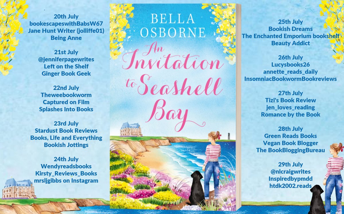 Jolliffe03's tweet photo. [AD-Book Review] 
5*#Review #AnInvitationToSeashellBay @osborne_bella
@AvonBooksUK @rararesources The cast of characters enhances the story and makes it an uplifting read. I like the characters, the settings and the humour.
 https://t.co/cGkLklUxk9 https://t.co/q1FNufXdcm https://t.co/trIwiqpgFz
