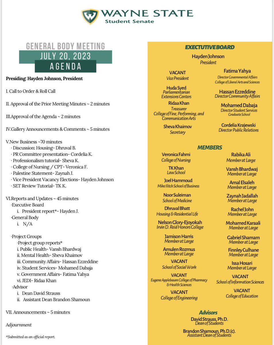 WSU Student Senate tweet media